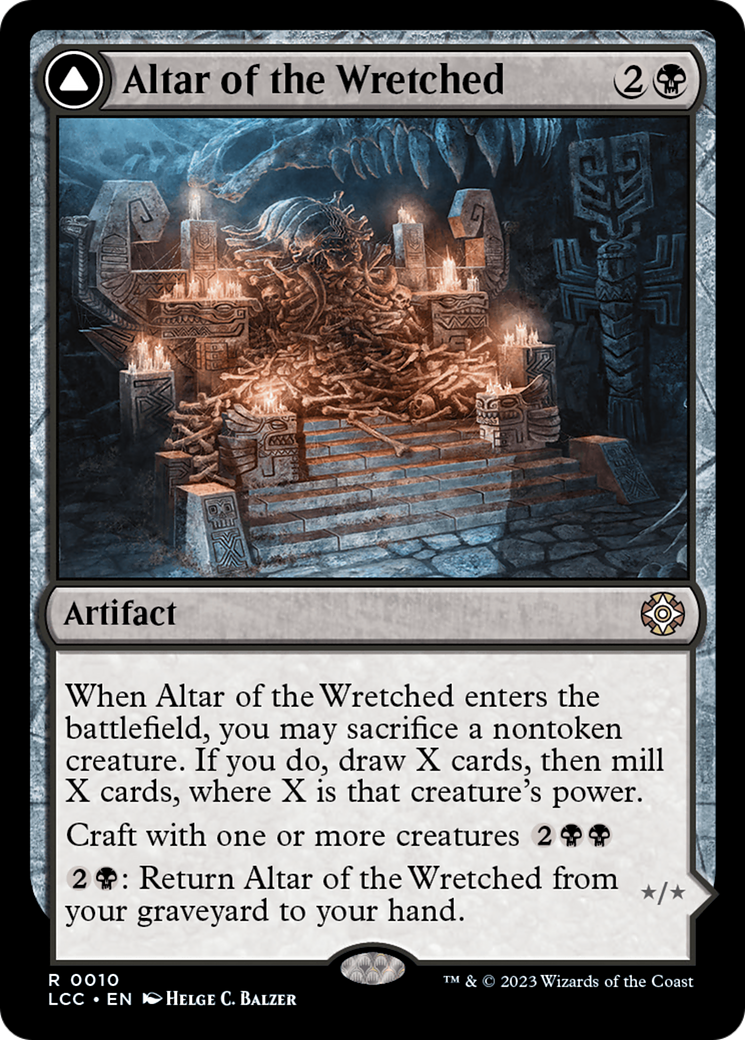 Altar of the Wretched // Wretched Bonemass [The Lost Caverns of Ixalan Commander] - Destination Retro