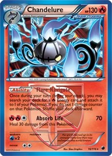 Chandelure (16/116) (Theme Deck Exclusive) [Black & White: Plasma Freeze] - Destination Retro