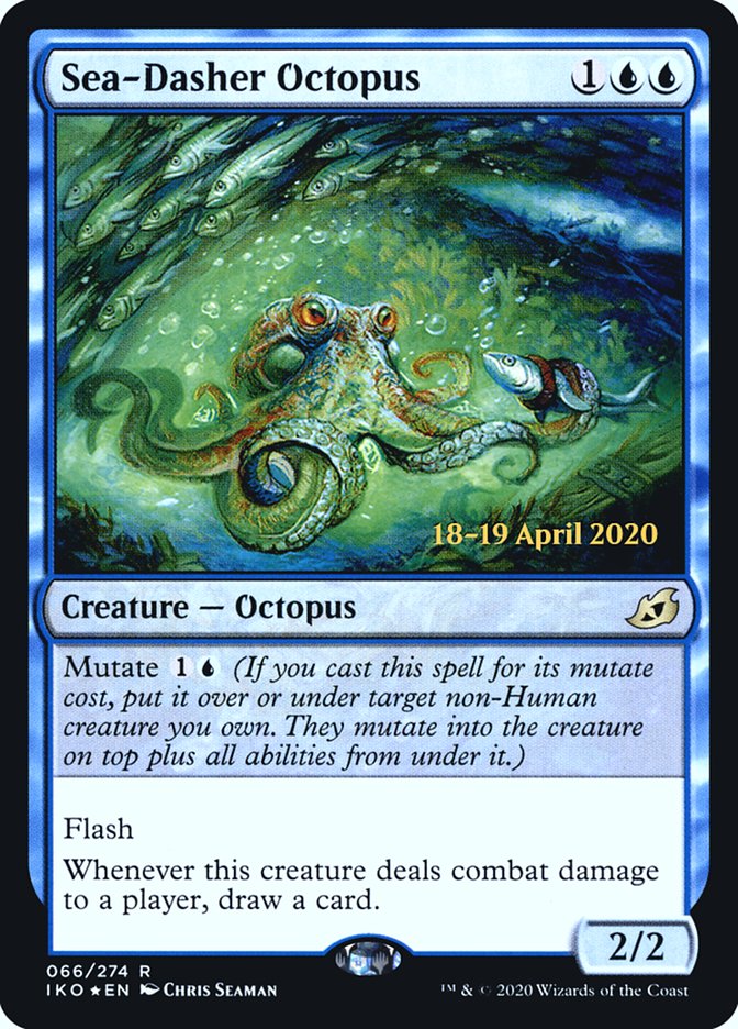 Sea-Dasher Octopus  [Ikoria: Lair of Behemoths Prerelease Promos] - Destination Retro