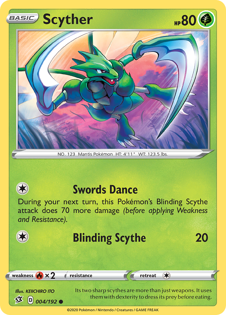 Scyther (4/192) [Sword & Shield: Rebel Clash] - Destination Retro