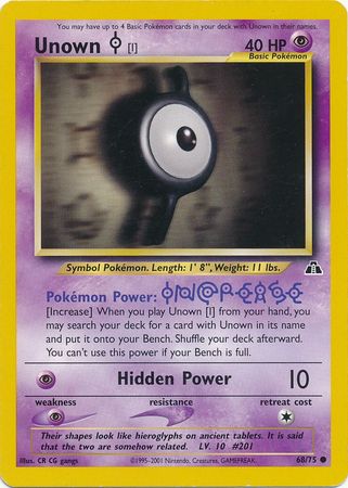 Unown [I] (68/75) [Neo Discovery Unlimited] - Destination Retro