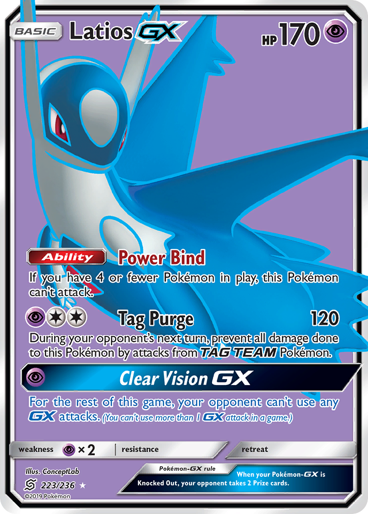 Latios GX (223/236) [Sun & Moon: Unified Minds] - Destination Retro