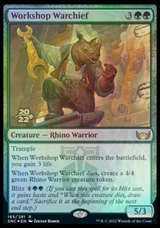 Workshop Warchief [Streets of New Capenna Prerelease Promos] - Destination Retro