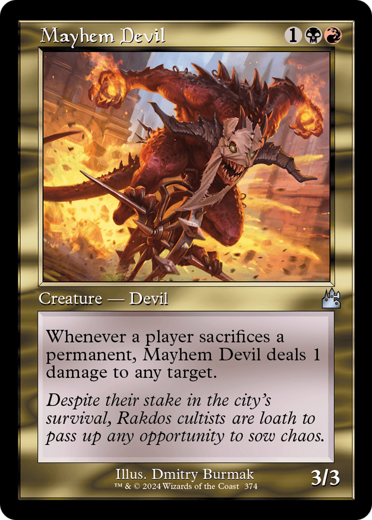 Mayhem Devil (Retro Frame) [Ravnica Remastered] - Destination Retro