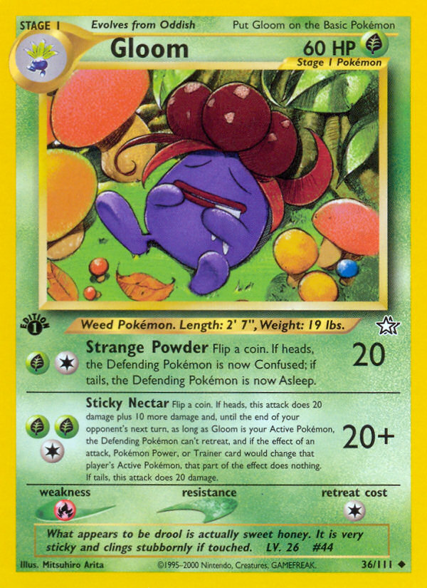 Gloom (36/111) [Neo Genesis 1st Edition] - Destination Retro