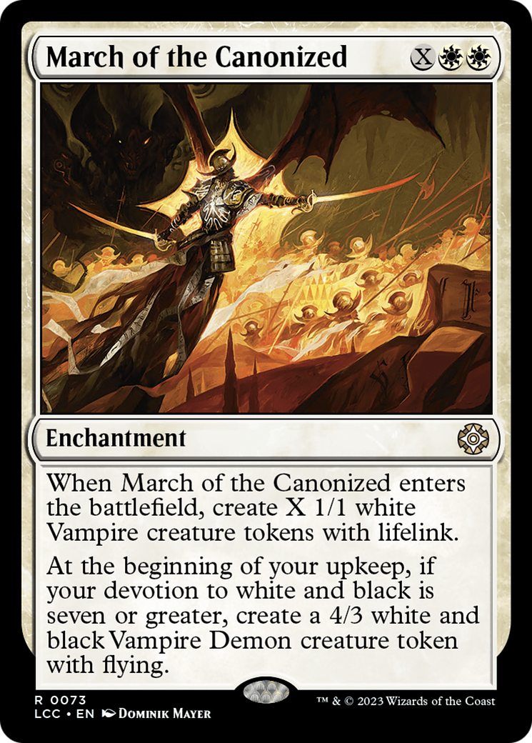 March of the Canonized [The Lost Caverns of Ixalan Commander] - Destination Retro
