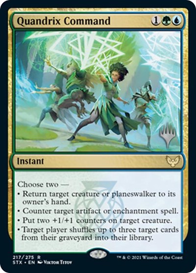 Quandrix Command (Promo Pack) [Strixhaven: School of Mages Promos] - Destination Retro
