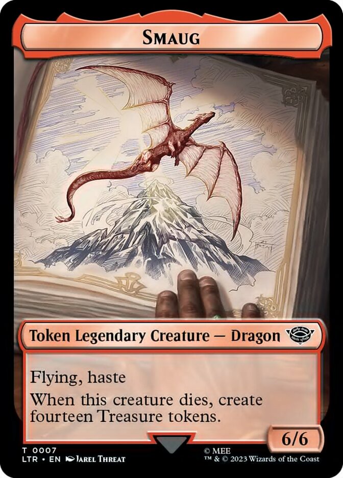 Smaug Token [The Lord of the Rings: Tales of Middle-Earth Tokens] - Destination Retro
