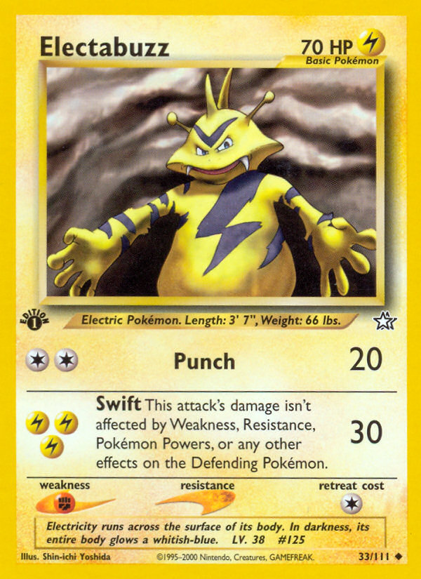 Electabuzz (33/111) [Neo Genesis 1st Edition] - Destination Retro