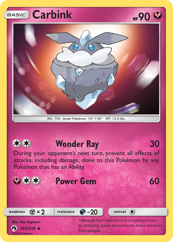 Carbink (143/214) [Sun & Moon: Lost Thunder] - Destination Retro