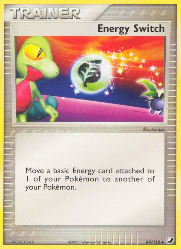 Energy Switch (84/115) [EX: Unseen Forces] - Destination Retro