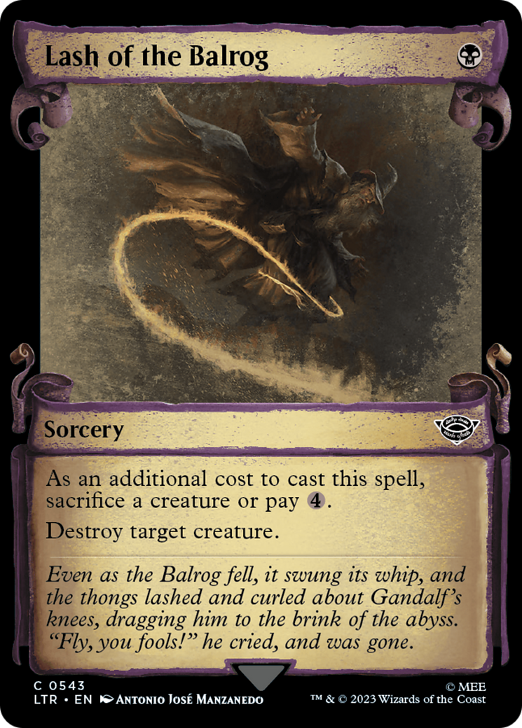 Lash of the Balrog [The Lord of the Rings: Tales of Middle-Earth Showcase Scrolls] - Destination Retro