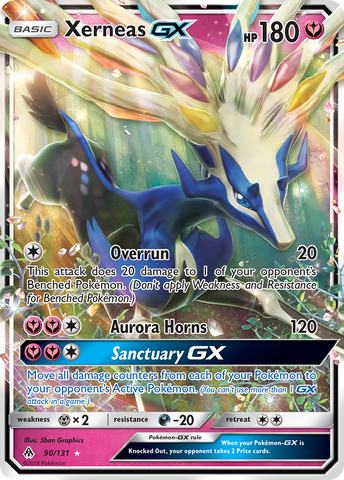 Xerneas GX (90/131) [Sun & Moon: Forbidden Light] - Destination Retro