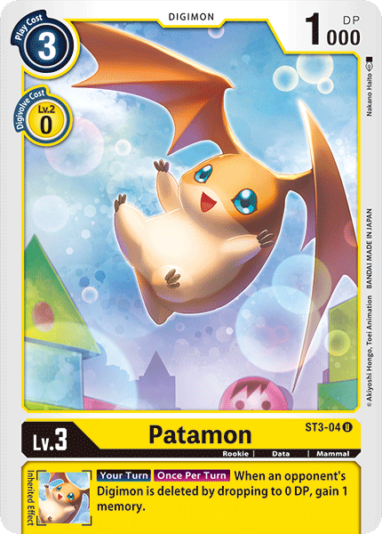 Patamon [ST3-04] [Starter Deck: Heaven's Yellow] - Destination Retro