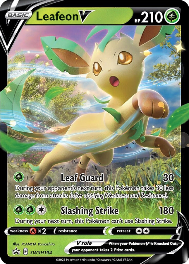 Leafeon V (SWSH194) [Sword & Shield: Black Star Promos] - Destination Retro