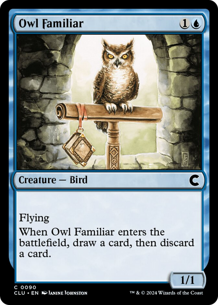 Owl Familiar [Ravnica: Clue Edition] - Destination Retro