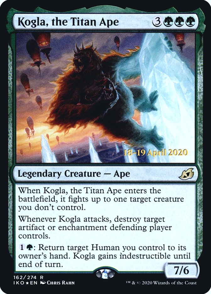 Kogla, the Titan Ape  [Ikoria: Lair of Behemoths Prerelease Promos] - Destination Retro