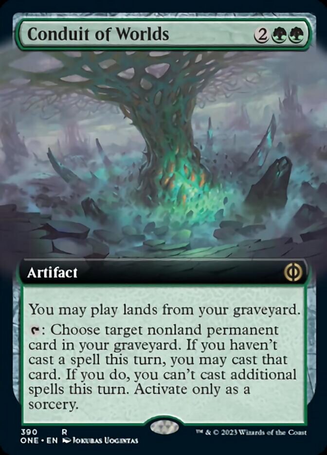 Conduit of Worlds (Extended Art) [Phyrexia: All Will Be One] - Destination Retro