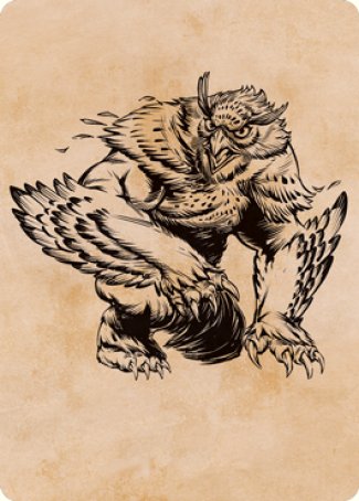 Owlbear (Showcase) Art Card [Dungeons & Dragons: Adventures in the Forgotten Realms Art Series] - Destination Retro