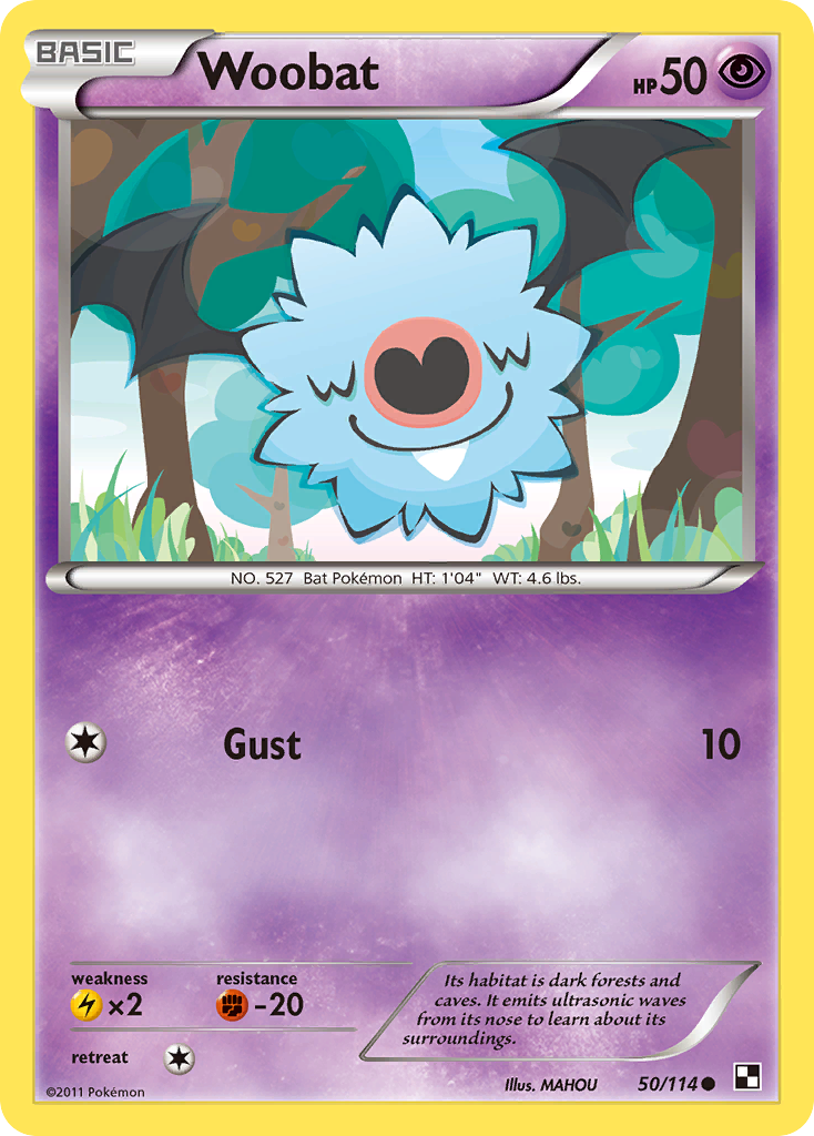 Woobat (50/114) [Black & White: Base Set] - Destination Retro