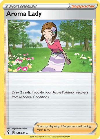 Aroma Lady (141/203) [Sword & Shield: Evolving Skies] - Destination Retro