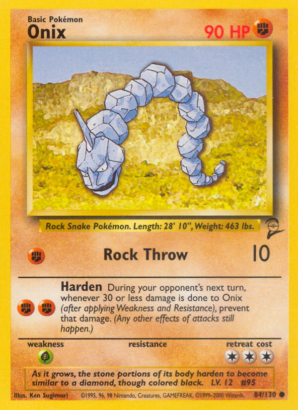 Onix (84/130) [Base Set 2] - Destination Retro