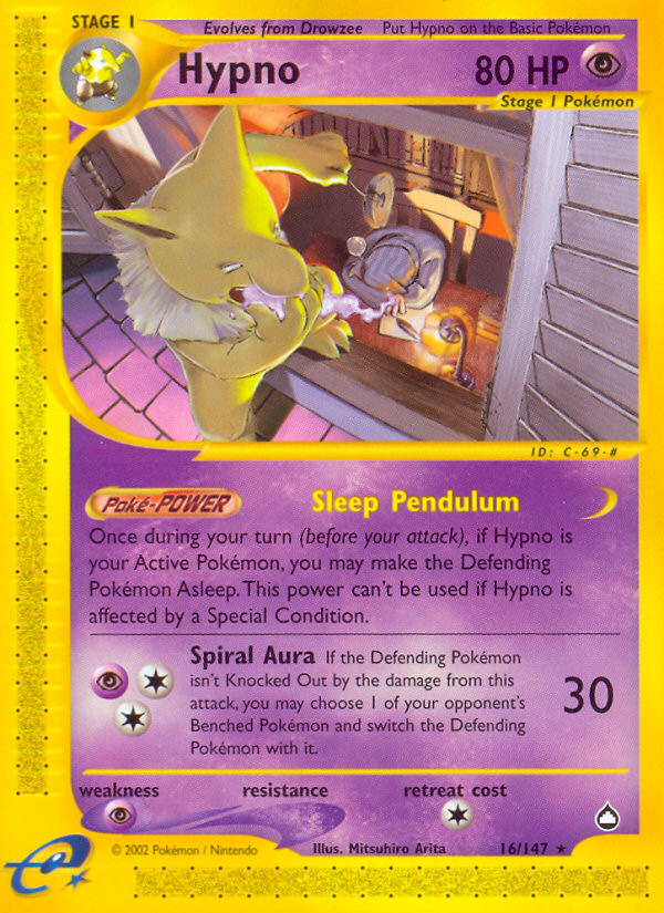 Hypno (16/147) [Aquapolis] - Destination Retro