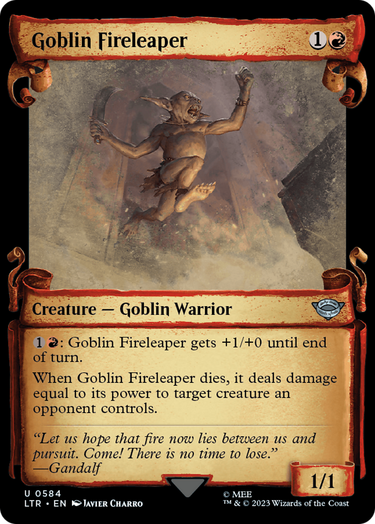 Goblin Fireleaper [The Lord of the Rings: Tales of Middle-Earth Showcase Scrolls] - Destination Retro