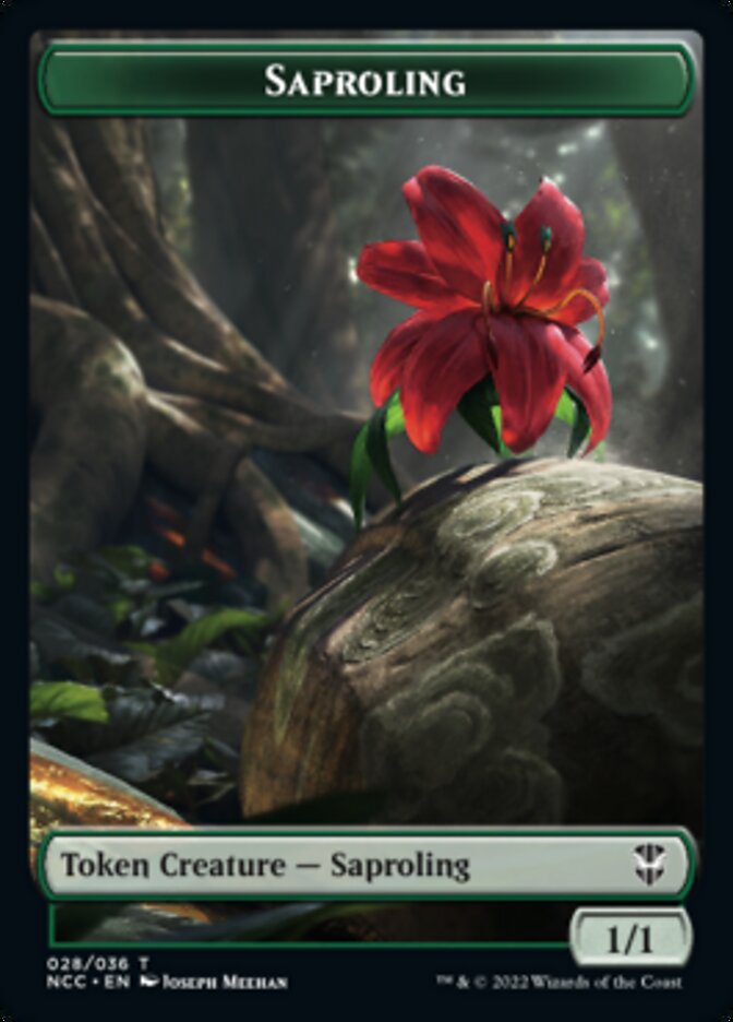 Beast // Saproling Double-sided Token [Streets of New Capenna Commander Tokens] - Destination Retro