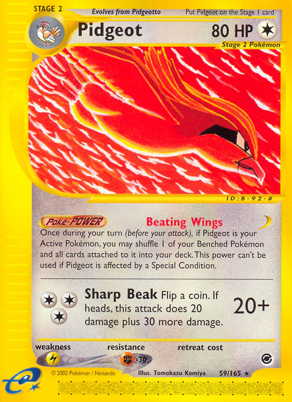 Pidgeot (59/165) [Expedition: Base Set] - Destination Retro