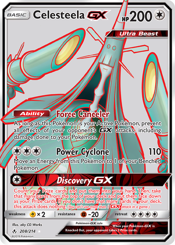 Celesteela GX (208/214) [Sun & Moon: Unbroken Bonds] - Destination Retro
