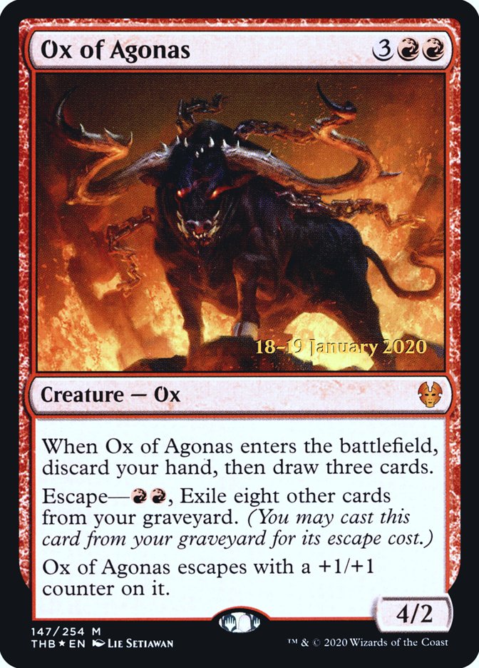 Ox of Agonas [Theros Beyond Death Prerelease Promos] - Destination Retro