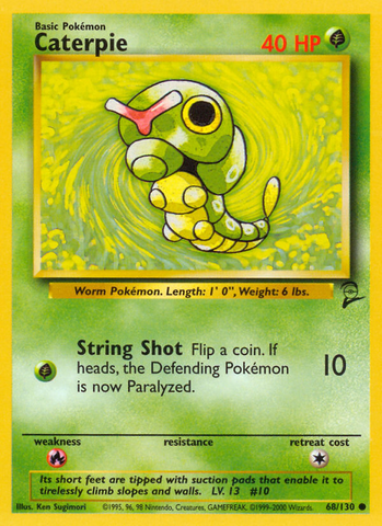 Caterpie (68/130) [Base Set 2] - Destination Retro