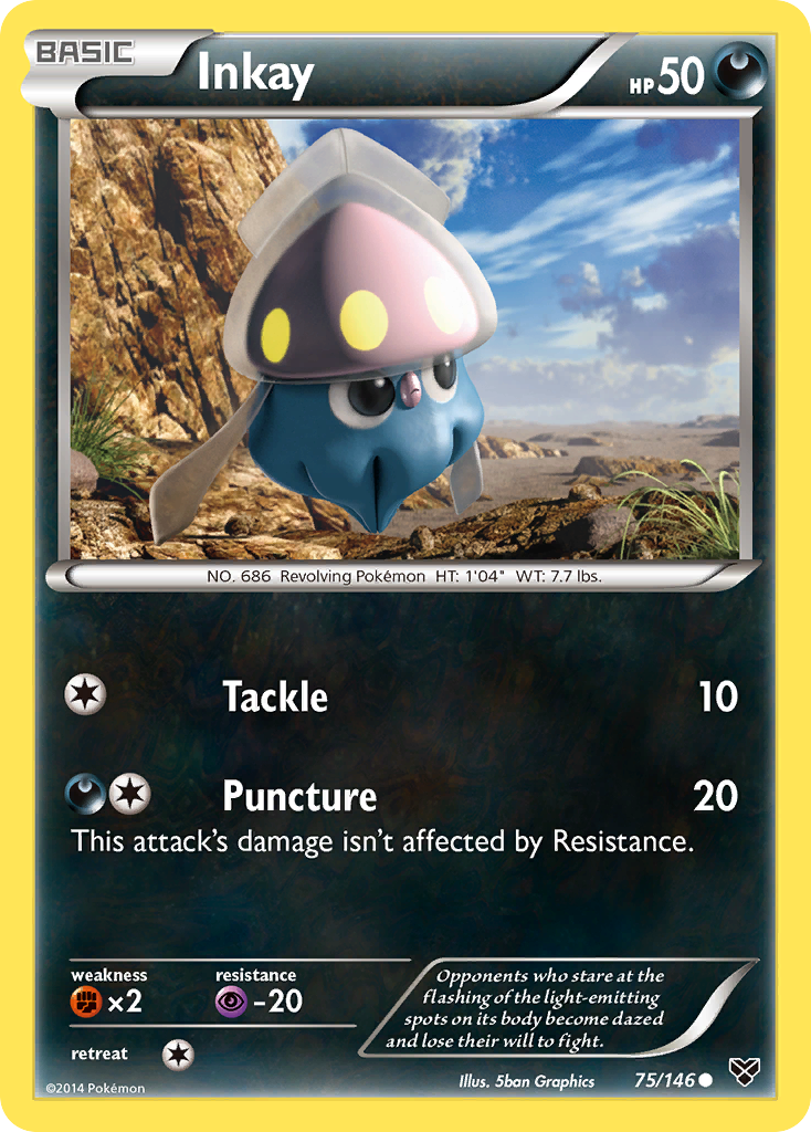 Inkay (75/146) [XY: Base Set] - Destination Retro