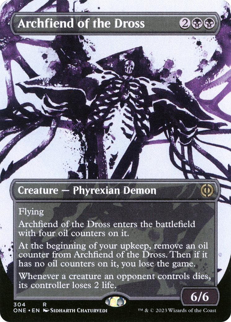 Archfiend of the Dross (Borderless Ichor) [Phyrexia: All Will Be One] - Destination Retro