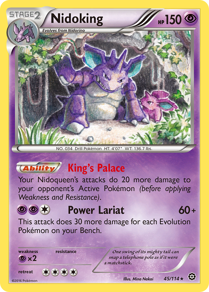 Nidoking (45/114) [XY: Steam Siege] - Destination Retro