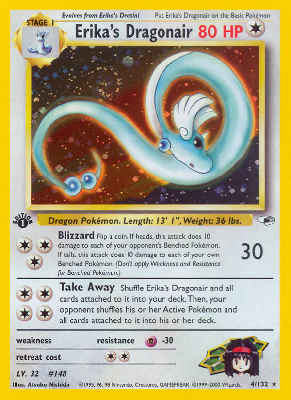 Erika's Dragonair (4/132) [Gym Heroes 1st Edition] - Destination Retro