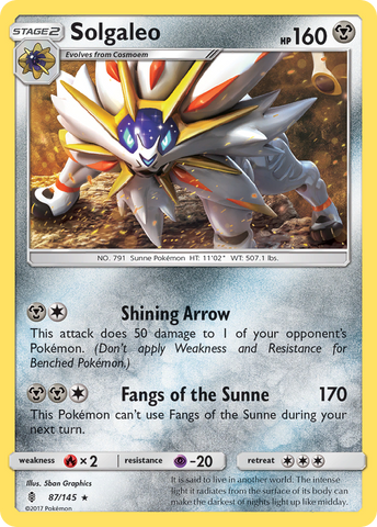 Solgaleo (87/145) [Sun & Moon: Guardians Rising] - Destination Retro