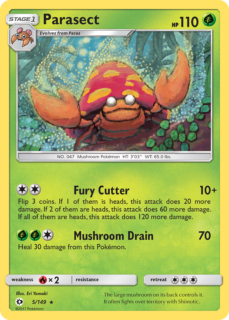 Parasect (5/149) [Sun & Moon: Base Set] - Destination Retro