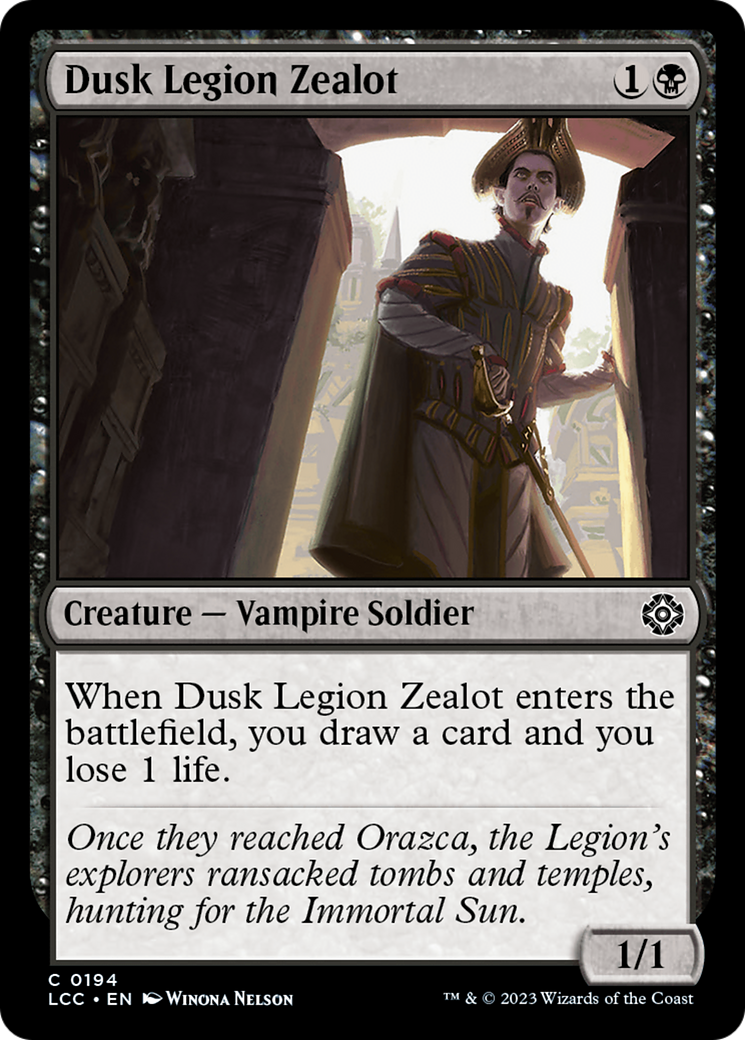 Dusk Legion Zealot [The Lost Caverns of Ixalan Commander] - Destination Retro