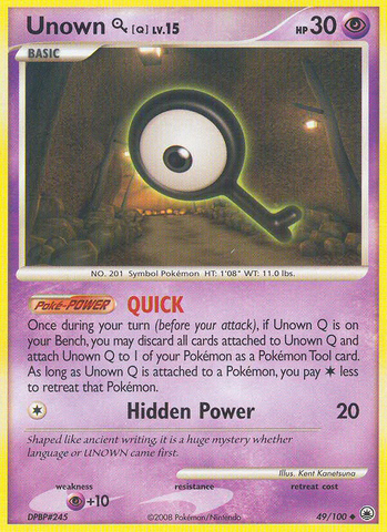 Unown Q (49/100) [Diamond & Pearl: Majestic Dawn] - Destination Retro