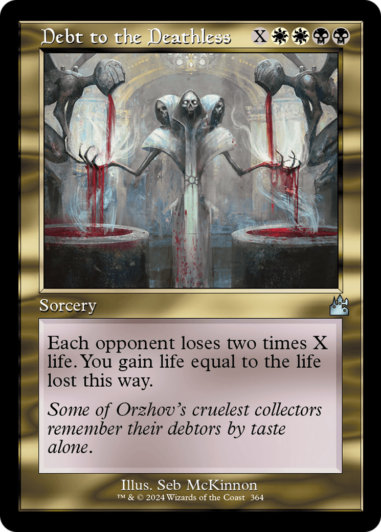 Debt to the Deathless (Retro Frame) [Ravnica Remastered] - Destination Retro
