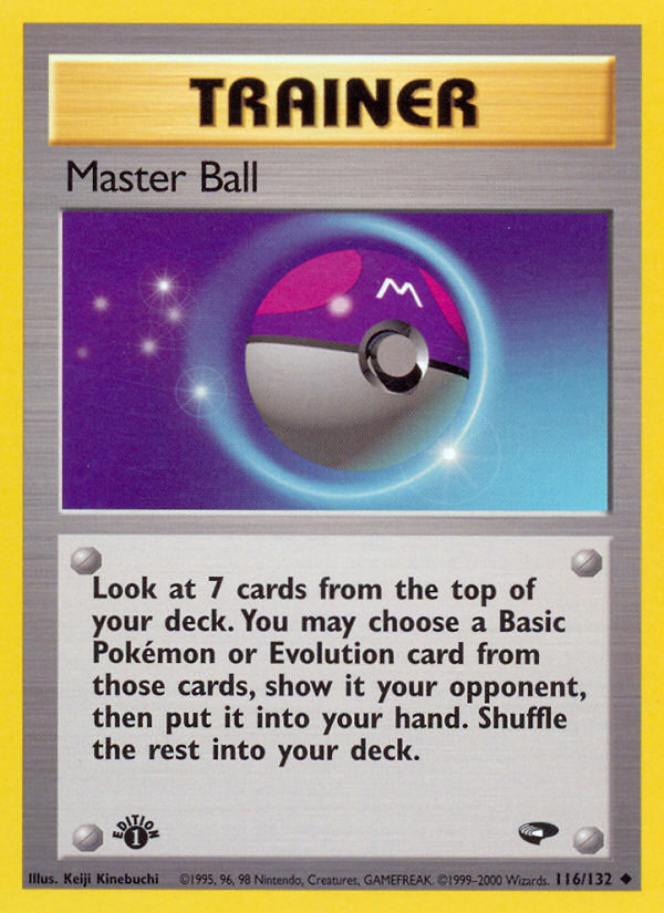 Master Ball (116/132) [Gym Challenge 1st Edition] - Destination Retro