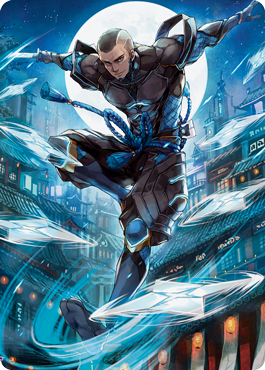 Kaito Shizuki 1 Art Card [Kamigawa: Neon Dynasty Art Series] - Destination Retro