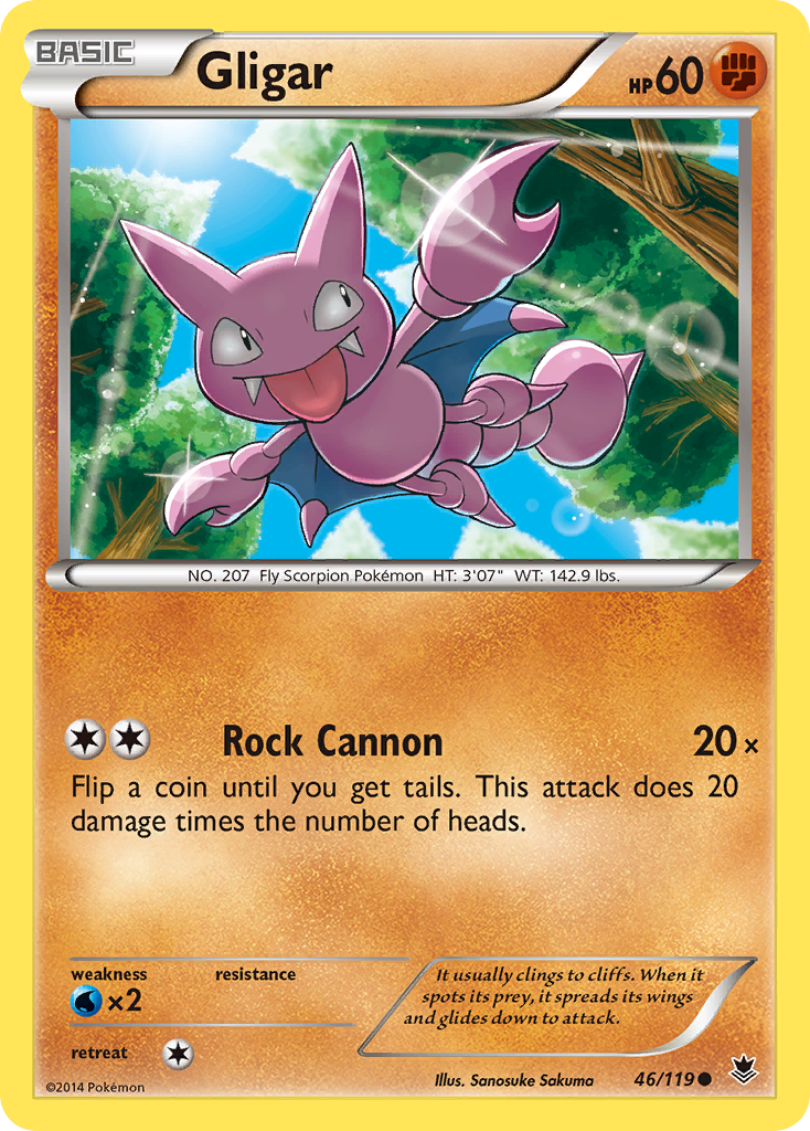 Gligar (46/119) [XY: Phantom Forces] - Destination Retro