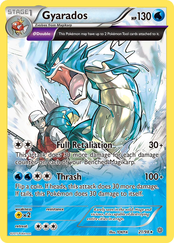 Gyarados (21/98) [XY: Ancient Origins] - Destination Retro