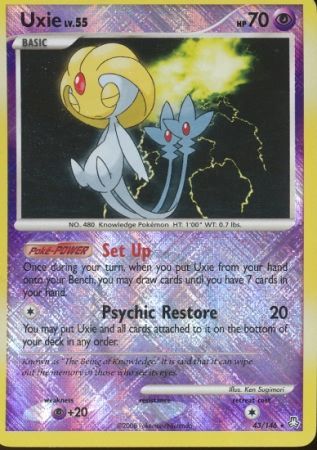 Uxie (43/146) (League Promo) [Diamond & Pearl: Legends Awakened] - Destination Retro