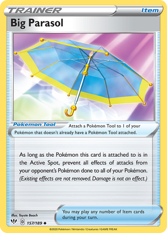 Big Parasol (157/189) [Sword & Shield: Darkness Ablaze] - Destination Retro