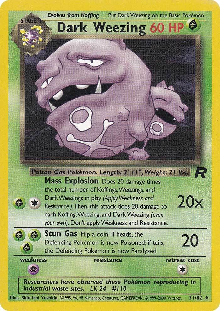 Dark Weezing (31/82) [Team Rocket Unlimited] - Destination Retro