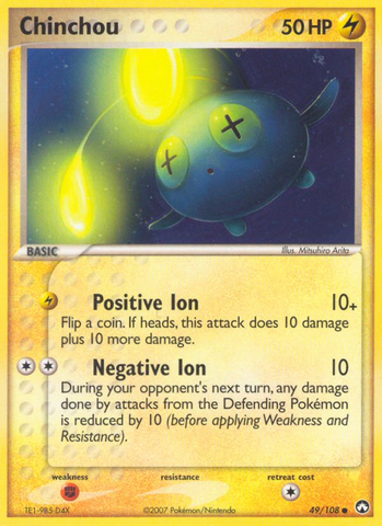 Chinchou (49/108) [EX: Power Keepers] - Destination Retro